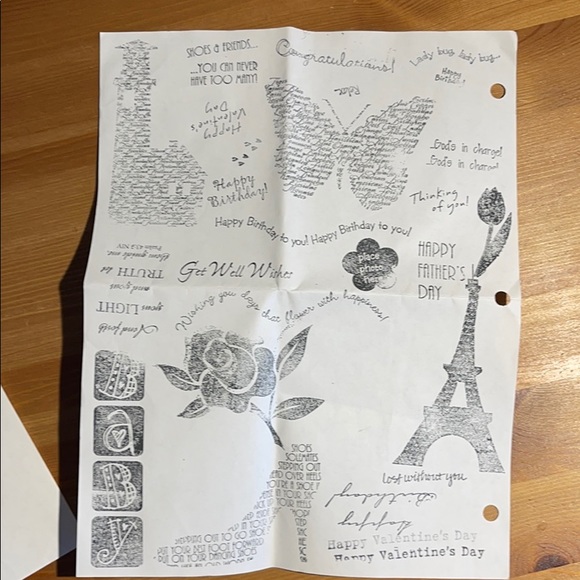 A bag full of rubber stamps. - Picture 2 of 3